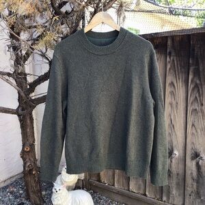 Lululemon athletica crewneck men’s medium cotton merino blend green sweater